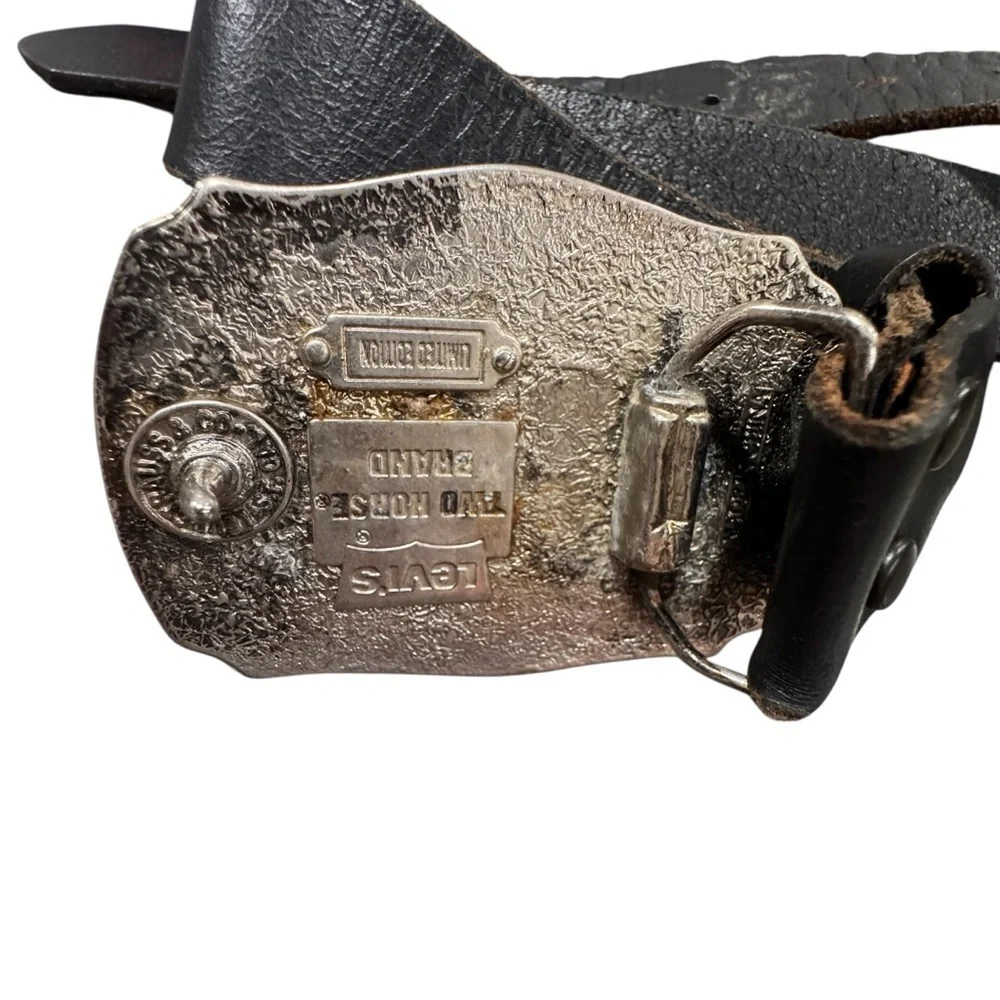 Vintage Levi’s Two Horse Belt Levi Strauss Limited Edition Brown Sz 38